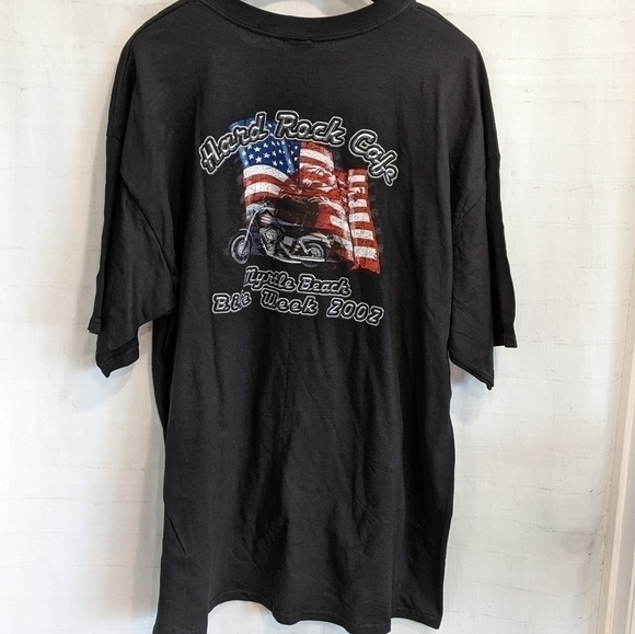 VINTAGE Hard Rock Cafe Bike Week 2002 XXL Tee Shirt Motorcycle Flag - Picture 1 of 5